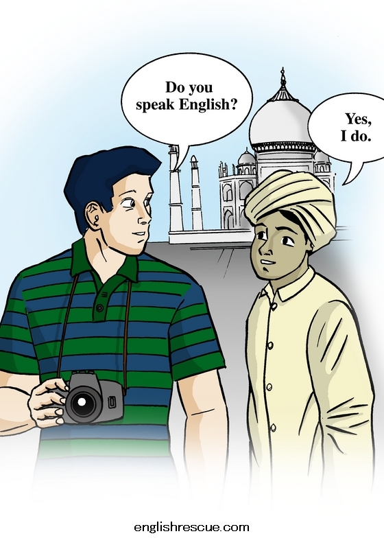 speak English